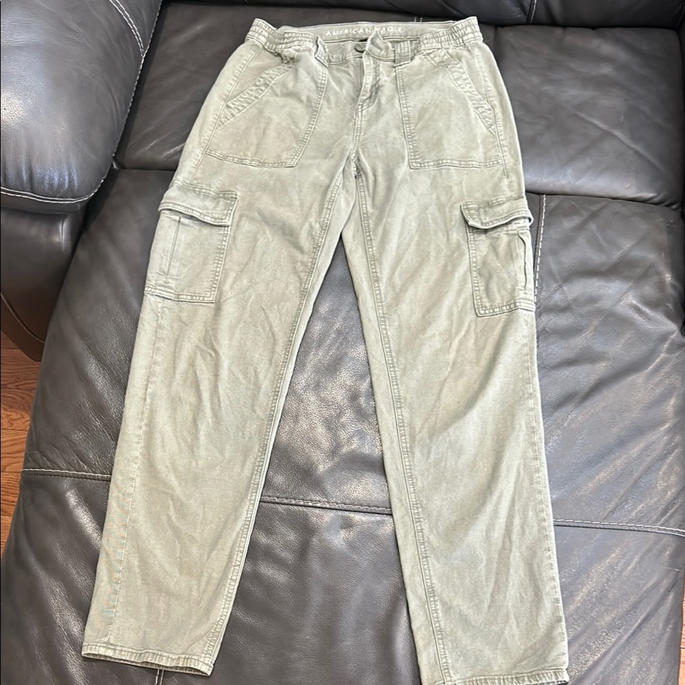 Casual Green Cargo Pants